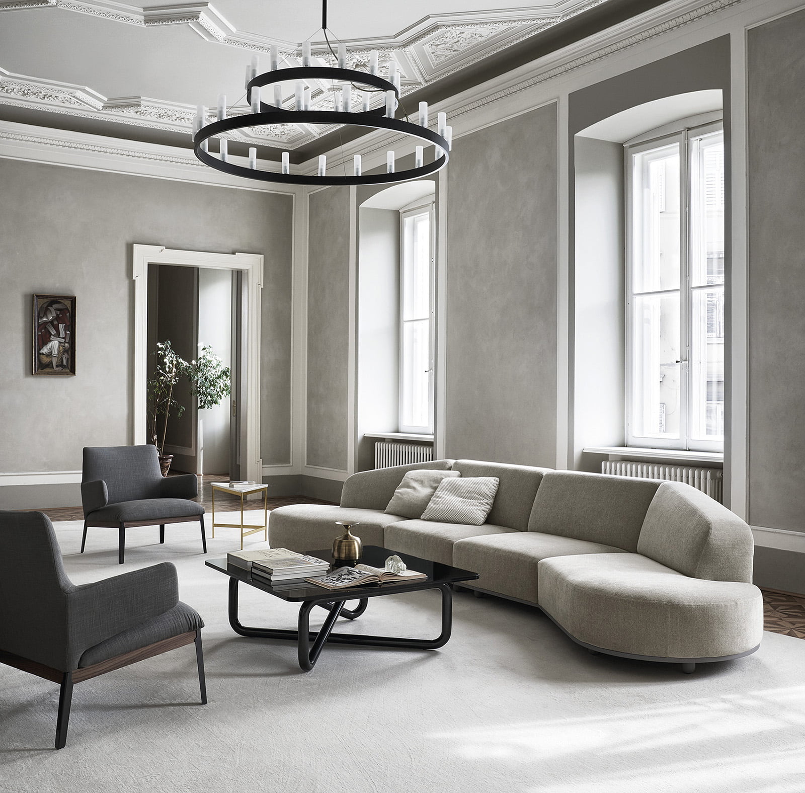Arflex Hug Chair sfeer foto interieur zithoek