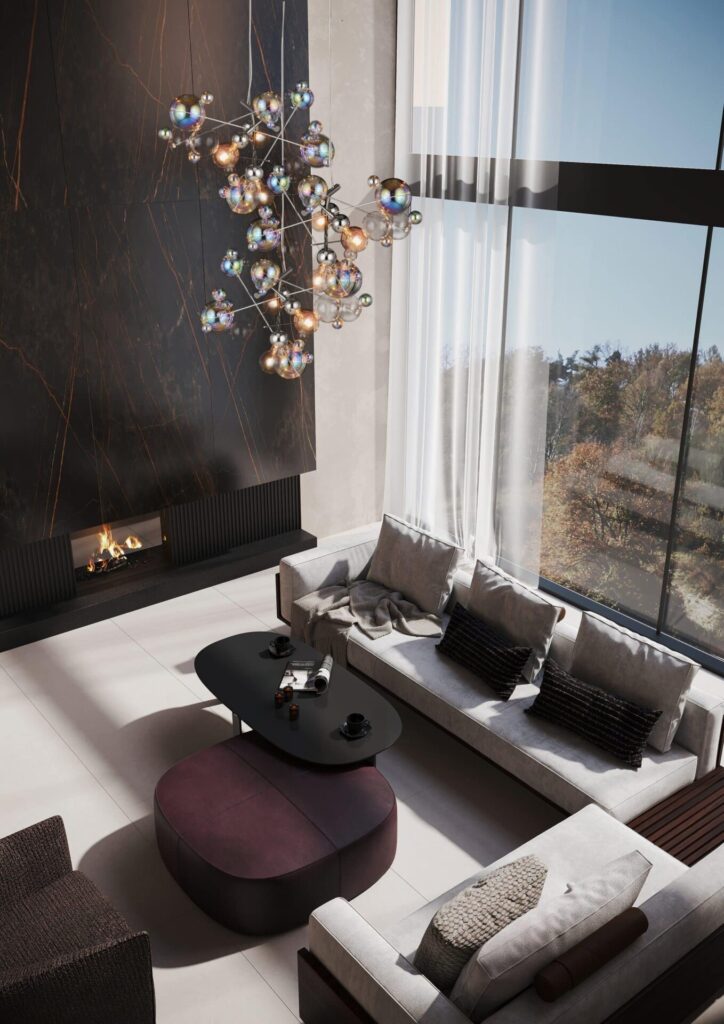 Brand Van Egmond Bubbles hanglamp interieur sfeerfoto glas