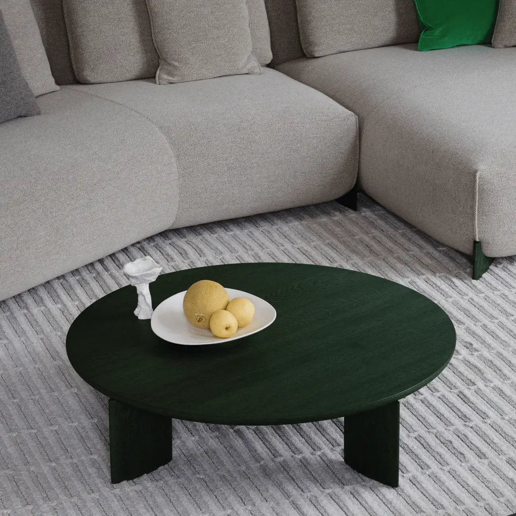 Leolux Elli salontafel groen interieur sfeerfoto