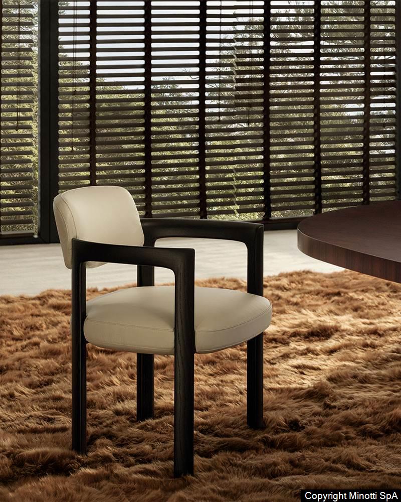 Minotti Giulietta eetkamerstoel Van der Donk Interieur, ontwerp Inoda+Sveje voor Minotti 2026.